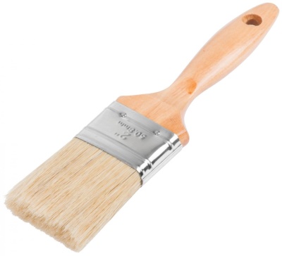 Изображение товара Кисть флейцевая Профи натур светлая щетина дерев ручка 25мм в Миди Лтд