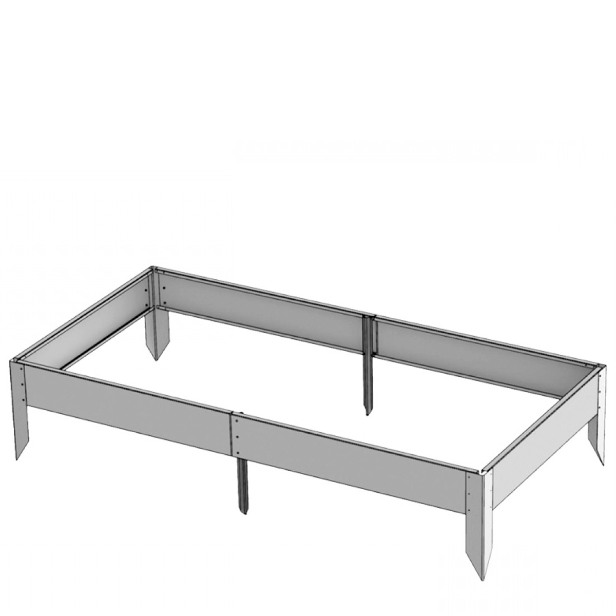 Изображение товара Грядка оцинкованная 500х3000х170 в Миди Лтд