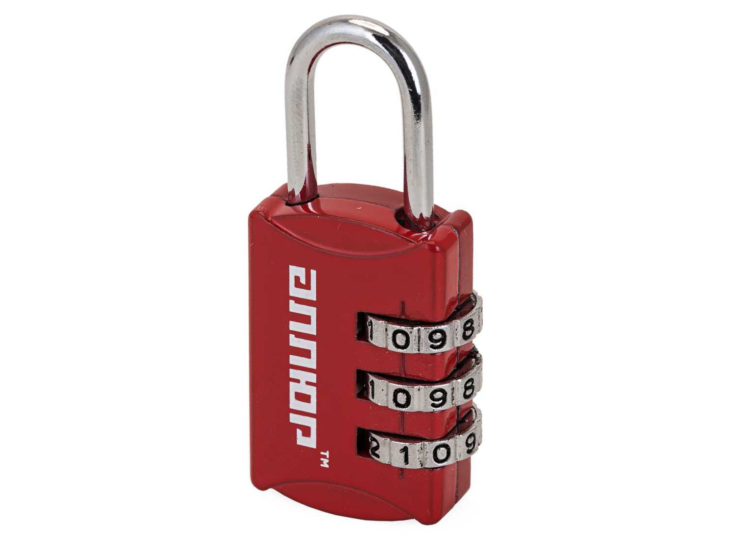 Замок навесной ВС1К-22/3 красный кодовый d=3мм  Аллюр - фото в Миди Лтд Изображение товара Замок навесной ВС1К-22/3 красный кодовый d=3мм  Аллюр в Миди Лтд