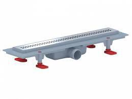 Изображение товара Трап линейный сухой 40мм 750*72 глянцевая нержавеющая решетка Риф в Миди Лтд