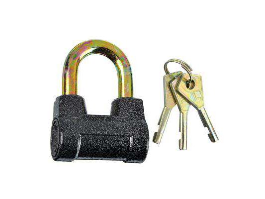 Изображение товара Замок навесной 60мм Ермак бронь с короткой дужкой в Миди Лтд