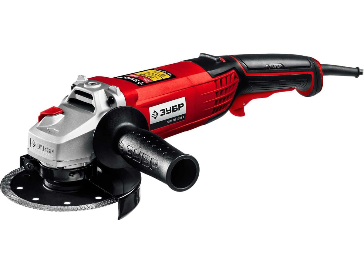 Изображение товара Шлифмашина угловая ЗУБР 125мм 1200Вт регулировка оборотов в Миди Лтд
