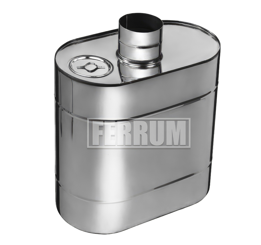 Бак Комфорт (AISI 201/1.0) эллиптический с трубой 50л d115 FERRUM - фото в Миди Лтд Изображение товара Бак Комфорт (AISI 201/1.0) эллиптический с трубой 50л d115 FERRUM в Миди Лтд