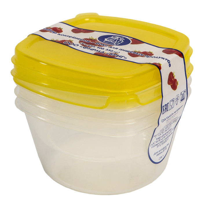 Набор контейнеров №1 3шт (30шт/уп) - фото в Миди Лтд Изображение товара Набор контейнеров №1 3шт (30шт/уп) в Миди Лтд