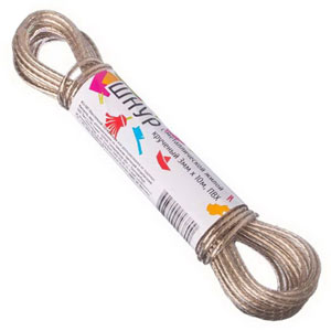 Шнур с металлической  жилой крученый 3мм*10м             ХХ - фото в Миди Лтд Изображение товара Шнур с металлической  жилой крученый 3мм*10м             ХХ в Миди Лтд