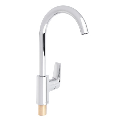 Смеситель для кухни высокий излив,картридж 35мм,латунь, RAIN Лазурит - фото в Миди Лтд Изображение товара Смеситель для кухни высокий излив,картридж 35мм,латунь, RAIN Лазурит в Миди Лтд