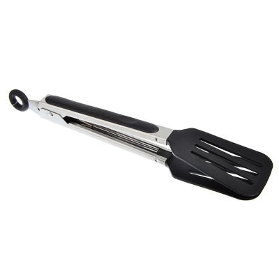 Щипцы кухонные лопатка, нейлон, нержавеющая сталь 25см    ХХ - фото в Миди Лтд Изображение товара Щипцы кухонные лопатка, нейлон, нержавеющая сталь 25см    ХХ в Миди Лтд