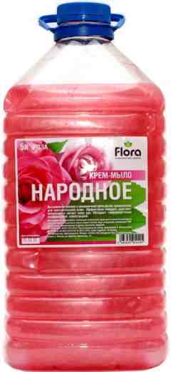 Изображение товара Жидкое мыло Народное "Роза" 5л (161546) в Миди Лтд