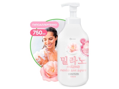 Пенка для душа Milana с экстрактом хлопка и молочными протеинами 750мл (8шт/уп) - фото в Миди Лтд Изображение товара Пенка для душа Milana с экстрактом хлопка и молочными протеинами 750мл (8шт/уп) в Миди Лтд
