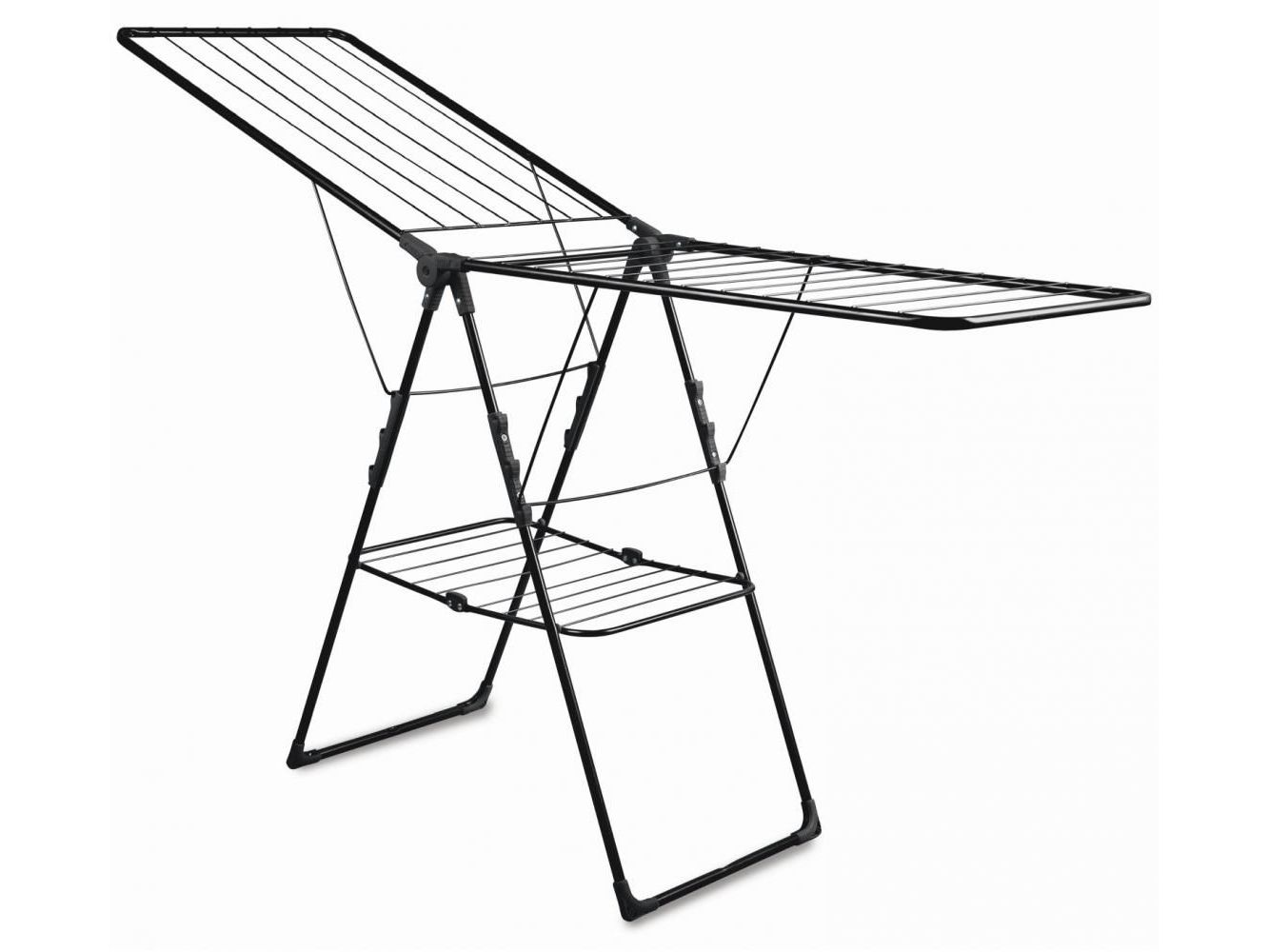 Сушилка для белья напольная NIKA 1815х515х930 21м черная СБ8П/Ч - фото в Миди Лтд Изображение товара Сушилка для белья напольная NIKA 1815х515х930 21м черная СБ8П/Ч в Миди Лтд