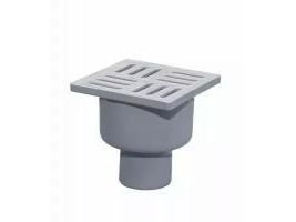 Изображение товара Трап 50 150*150 вертикальный спуск с ПВХ решеткой (16шт/уп) в Миди Лтд