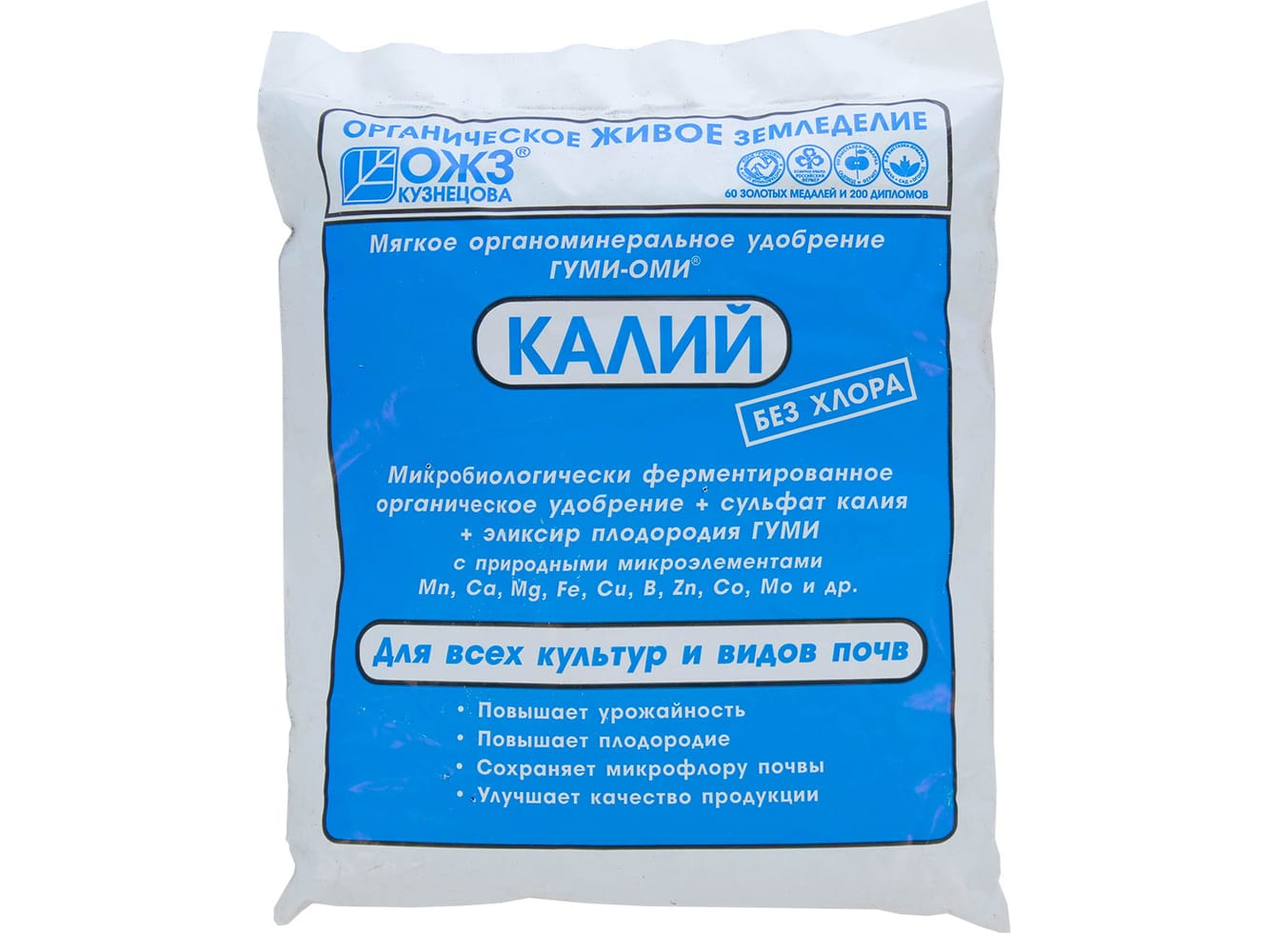 Удобрение Гуми-ОМИ калий Сульфат калия 0,5кг (25шт/уп) - фото в Миди Лтд Изображение товара Удобрение Гуми-ОМИ калий Сульфат калия 0,5кг (25шт/уп) в Миди Лтд