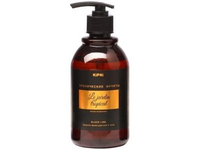 Изображение товара Мыло жидкое Тропические фрукты дизайнерское для лица и тела 0,38л с дозатором (25шт/уп) в Миди Лтд
