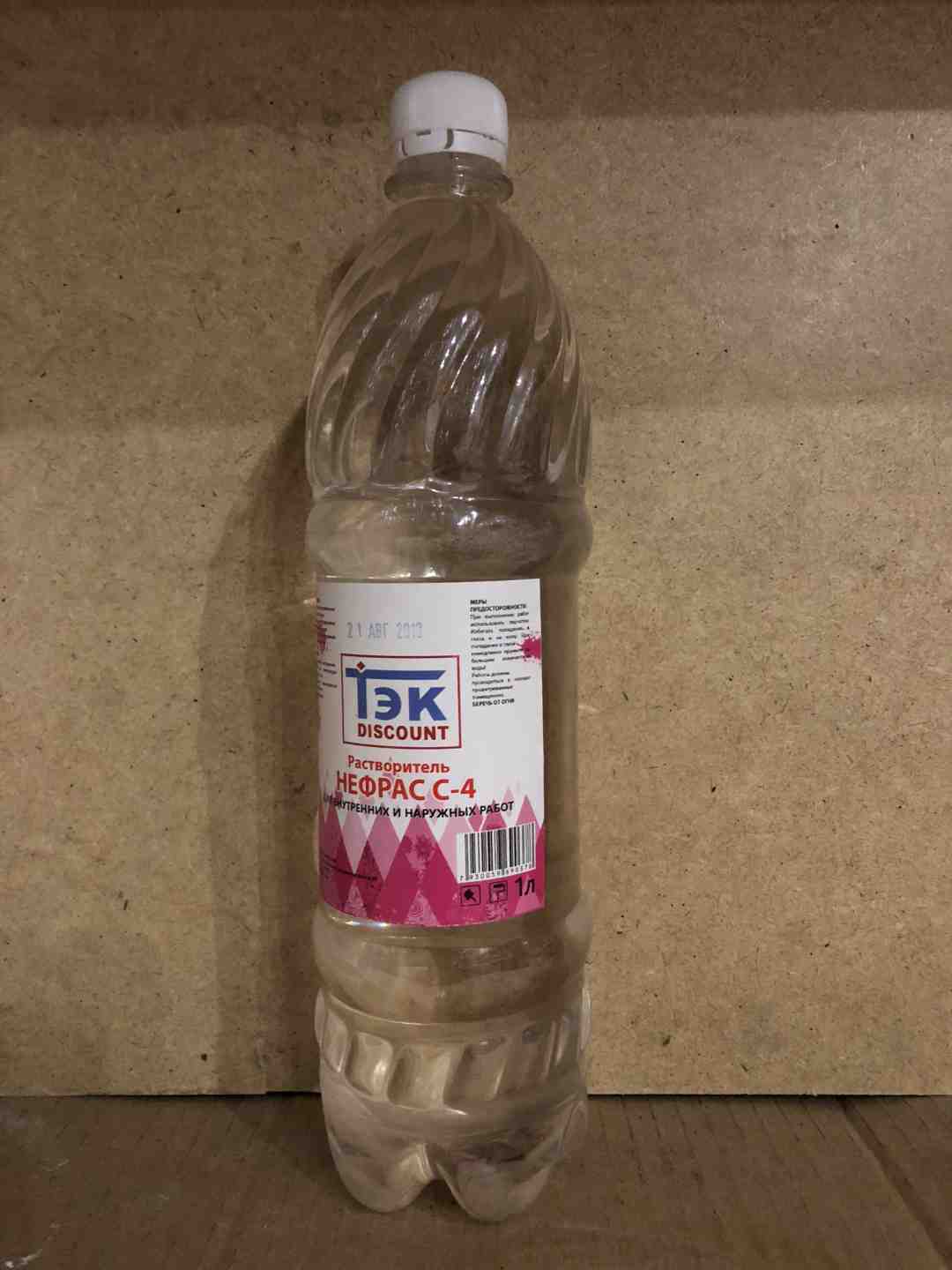 Растворитель Нефрас ТЭК 1л (20шт/уп; 200шт/пал) - фото в Миди Лтд Изображение товара Растворитель Нефрас ТЭК 1л (20шт/уп; 200шт/пал) в Миди Лтд