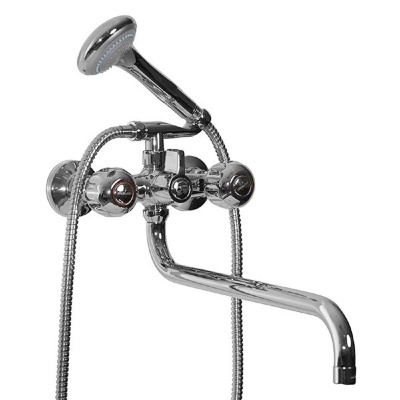 Смеситель для ванны длинный излив ML02-02 MIXLINE - фото в Миди Лтд Изображение товара Смеситель для ванны длинный излив ML02-02 MIXLINE в Миди Лтд