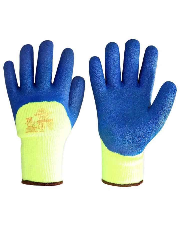 Перчатки акриловые СТЕКОЛЬЩИКА с Латексным покрытием Желтые (10шт/уп)(480шт/кор) - фото в Миди Лтд Изображение товара Перчатки акриловые СТЕКОЛЬЩИКА с Латексным покрытием Желтые (10шт/уп)(480шт/кор) в Миди Лтд