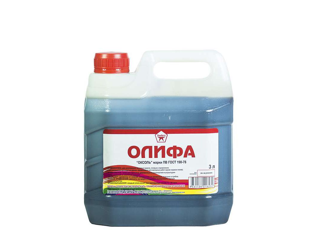 Изображение товара Олифа 3л (5шт/уп; 200шт/пал) в Миди Лтд