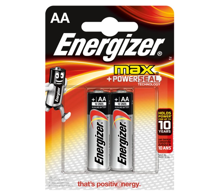 Изображение товара Батарейки Energizer MAX тип АА (2шт/уп)   ХХ в Миди Лтд