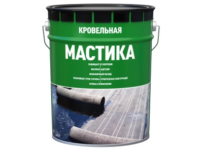 Изображение товара Мастика битумная кровельная 21,5л/19кг (33шт/пал) в Миди Лтд