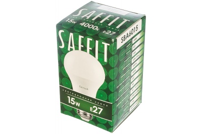 Изображение товара Лампа светодиодная LED SAFFIT груша SBА6015 15W Е27 А60 4000K в Миди Лтд