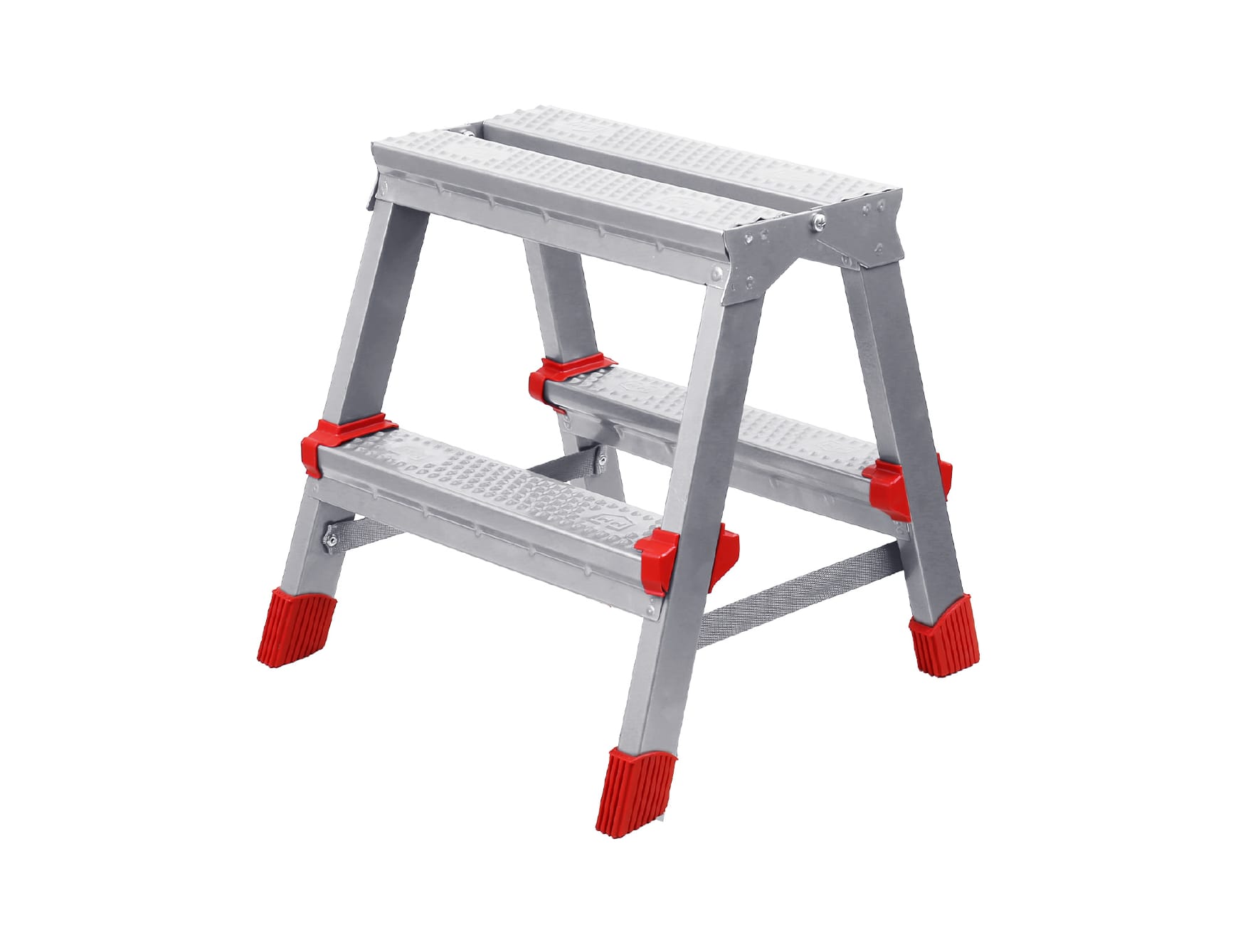 Лестница-стремянка NIKA двухсторонняя 2-х ступенчатая высота до верхней площ 40,2 см 2,18кг - фото в Миди Лтд Изображение товара Лестница-стремянка NIKA двухсторонняя 2-х ступенчатая высота до верхней площ 40,2 см 2,18кг в Миди Лтд