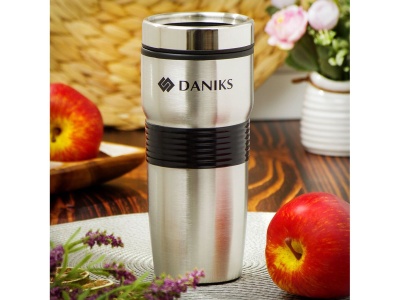 Термокружка нерж сталь пластик 0,45л (SL-113) Daniks Серебряная (24шт/уп) - фото в Миди Лтд Изображение товара Термокружка нерж сталь пластик 0,45л (SL-113) Daniks Серебряная (24шт/уп) в Миди Лтд