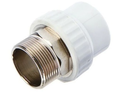 Муфта переходная РРR 40*1 1/2 наружная резьба Valfex (24шт/уп) - фото в Миди Лтд Изображение товара Муфта переходная РРR 40*1 1/2 наружная резьба Valfex (24шт/уп) в Миди Лтд