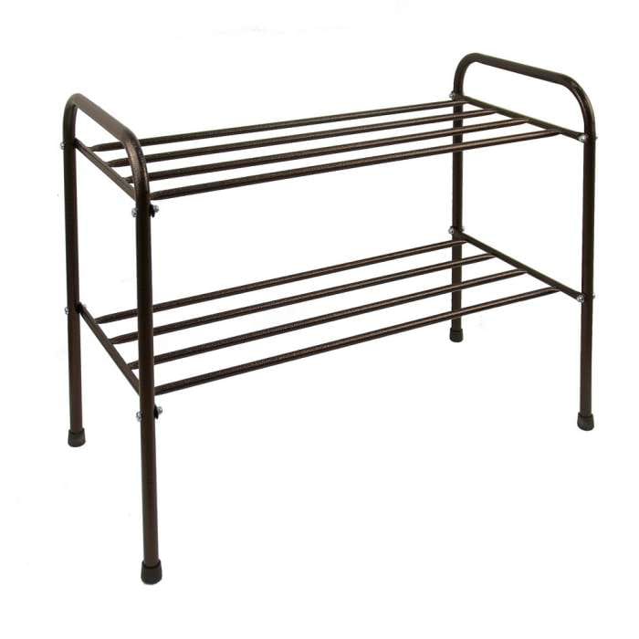 Изображение товара Подставка для обуви 2 полки 65см медный антик в Миди Лтд