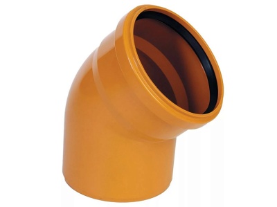 Отвод 110*45 наружная (ММП) (40шт/уп) - фото в Миди Лтд Изображение товара Отвод 110*45 наружная (ММП) (40шт/уп) в Миди Лтд