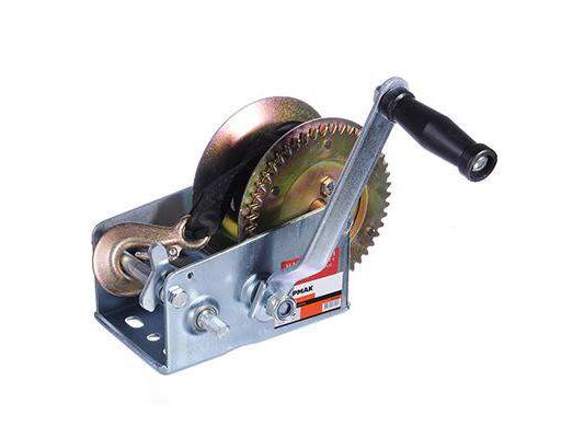 Лебедка ручная шестеренчатая 1360кг ЕРМАК TRT 1301S трос-ремень 8м (4шт/кор) - фото в Миди Лтд Изображение товара Лебедка ручная шестеренчатая 1360кг ЕРМАК TRT 1301S трос-ремень 8м (4шт/кор) в Миди Лтд