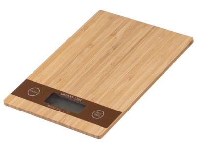 Изображение товара Весы кухонные электронные GALAXY LINE GL 2812 максимальная нагрузка 5кг бамбуковая платформа в Миди Лтд