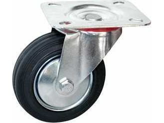 Колесо поворотное резина SC 42 100мм - фото в Миди Лтд Изображение товара Колесо поворотное резина SC 42 100мм в Миди Лтд