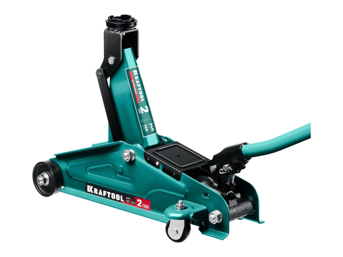 Изображение товара Домкрат гидравлический подкатной 2т высота подъема 135-340мм в кейсе KRAFTOOL STARK   в Миди Лтд