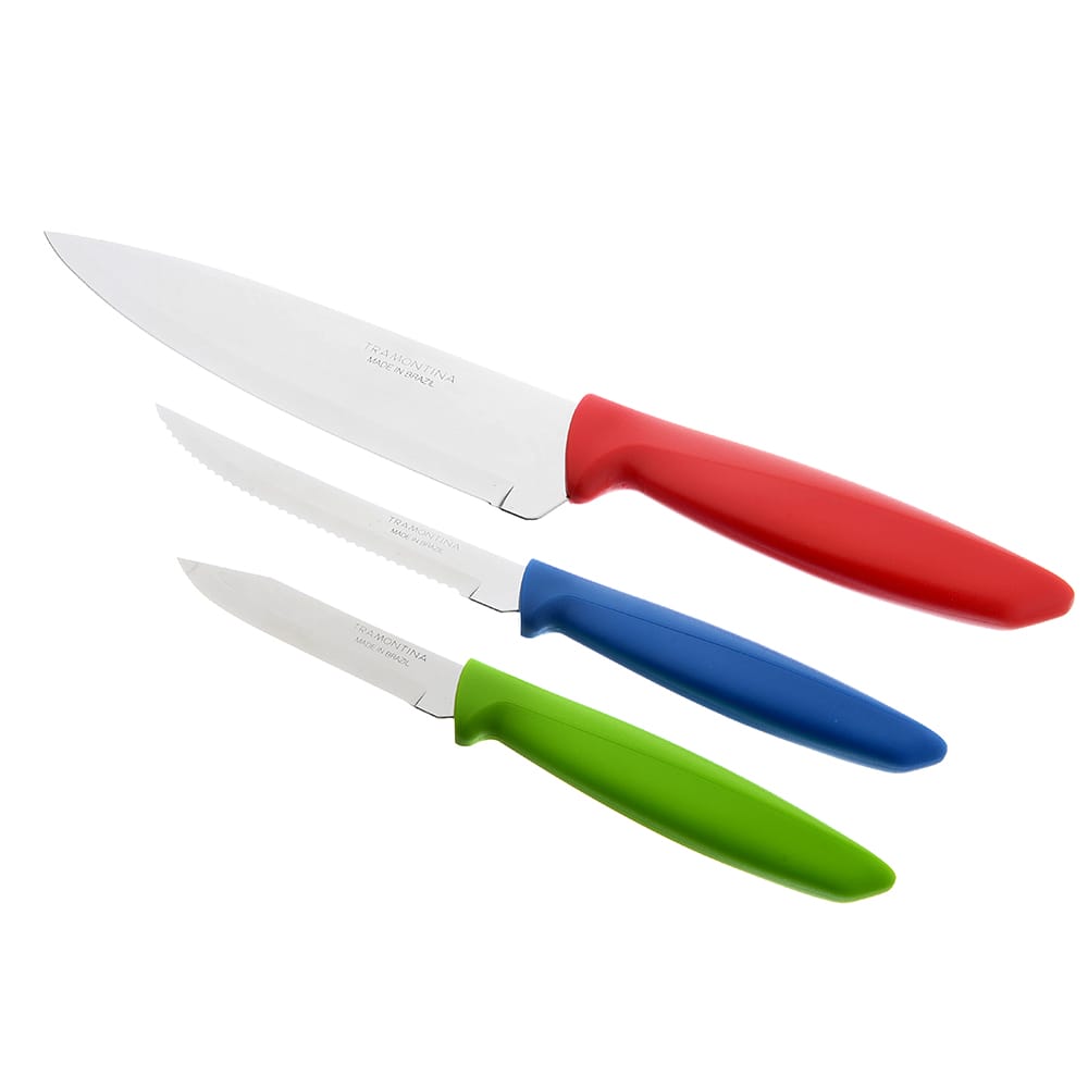 Набор ножей Tramontina Plenus 3 предмета       ХХ - фото в Миди Лтд Изображение товара Набор ножей Tramontina Plenus 3 предмета       ХХ в Миди Лтд