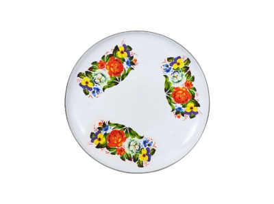 Изображение товара Блюдо эмаль белая 2,5л Татьяна С-0811А/5 (5шт/уп) в Миди Лтд