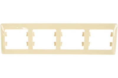 Рамка 4-ая Schneider Glossa горизонтальная бежевая - фото в Миди Лтд Изображение товара Рамка 4-ая Schneider Glossa горизонтальная бежевая в Миди Лтд