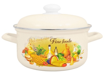 Кастрюля эмаль жемчужная 3,0л Италия С-1512АП2/4Жм (4шт/уп) Х - фото в Миди Лтд Изображение товара Кастрюля эмаль жемчужная 3,0л Италия С-1512АП2/4Жм (4шт/уп) Х в Миди Лтд