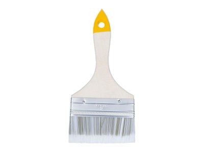 Изображение товара Кисть плоская Хобби искусственная щетина 100мм (12шт/уп) в Миди Лтд