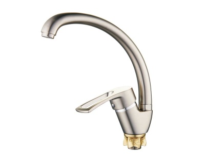 Смеситель для кухни YUB4-A-KH ZEGOR сатин - фото в Миди Лтд Изображение товара Смеситель для кухни YUB4-A-KH ZEGOR сатин в Миди Лтд