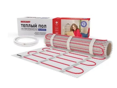 Теплый пол REXANT Classic -8,0-1200 8,0м2 1200Вт (мат 0,5х16,0м) - фото в Миди Лтд Изображение товара Теплый пол REXANT Classic -8,0-1200 8,0м2 1200Вт (мат 0,5х16,0м) в Миди Лтд