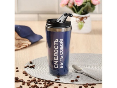 Изображение товара Термокружка пластик 0,42л (FD-06-10) Daniks Мужской стиль 2 (50шт/уп) в Миди Лтд