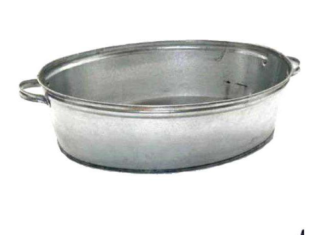 Изображение товара Таз оцинкованный овальный 17л (5шт/уп) в Миди Лтд