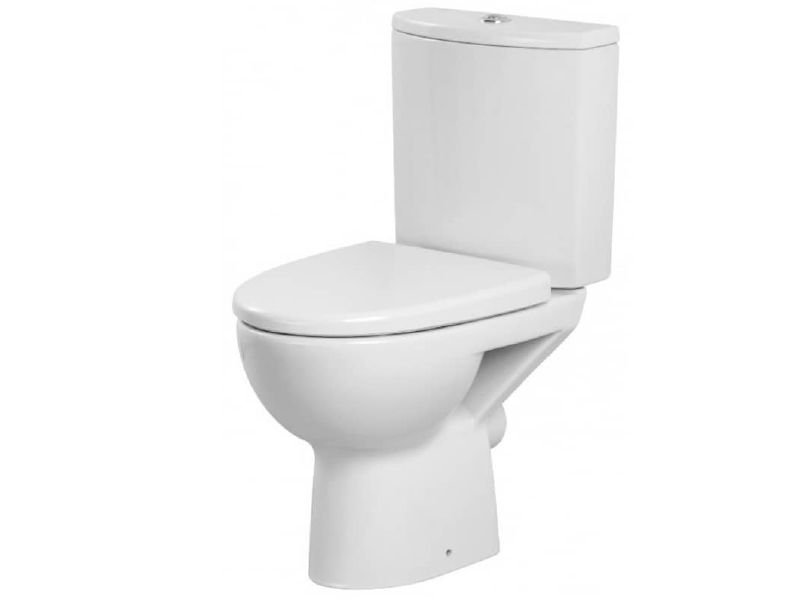 Изображение товара Унитаз Cersanit PARVA белый, прямой выпуск, дюропластиковое сиденье, безободковый, микролифт в Миди Лтд