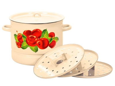 Изображение товара Мантоварка эмаль кремовая 7,0л Черешня С-2220/4Км (2шт/уп) Х в Миди Лтд