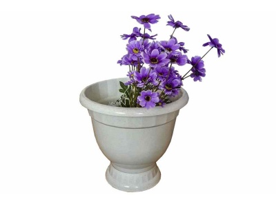 Изображение товара Кашпо с поддоном 15л белое (15шт/уп) в Миди Лтд