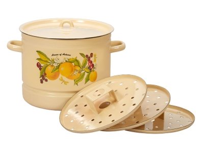 Изображение товара Мантоварка эмаль кремовая 9,0л Фруктовая фантазия С-2221/4Км (2шт/уп) в Миди Лтд