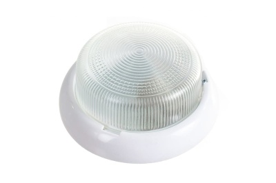 Светильник Элетех НБО 23-60-001 "Раунд" d220 1*60Вт Е27 IP44 белый - фото в Миди Лтд Изображение товара Светильник Элетех НБО 23-60-001 "Раунд" d220 1*60Вт Е27 IP44 белый в Миди Лтд