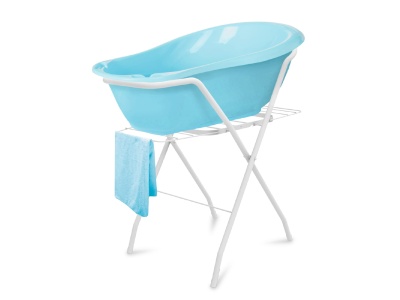 Изображение товара Подставка для детской ванночки универсальная с сушилкой белая в Миди Лтд