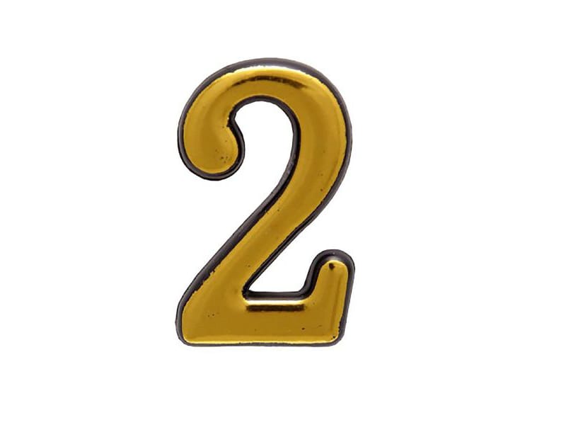 Цифра дверная "2" пластик золото Аллюр (20шт/уп) - фото в Миди Лтд Изображение товара Цифра дверная "2" пластик золото Аллюр (20шт/уп) в Миди Лтд