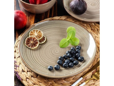 Тарелка обеденная керамика круглая 26см Daniks Verde бежевая (4шт/уп) Х - фото в Миди Лтд Изображение товара Тарелка обеденная керамика круглая 26см Daniks Verde бежевая (4шт/уп) Х в Миди Лтд